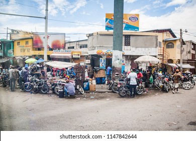 Port au Prince / Haiti - May 28 2015:  City Life in Port-au-Prince