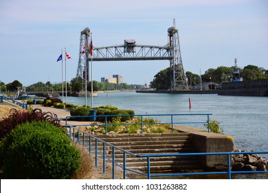 Port Colborne Ontario Elevated  Lift Bridge 