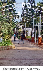 PORT ELIZABETH, SOUTH AFRICA - CIRCA NOVEMBER 2016: A walkway set up in front of King's Beach Park