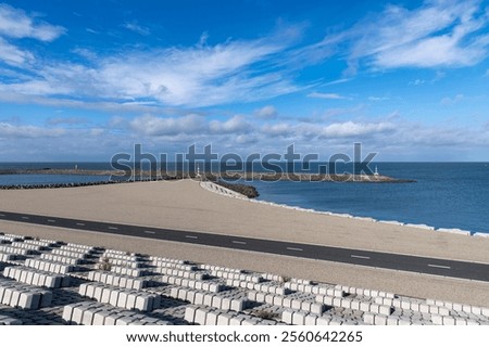 Similar – Image, Stock Photo Path into the Wadden Sea near Westerhever