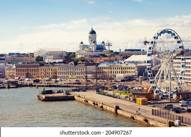 Port In Helsinki City, Finland