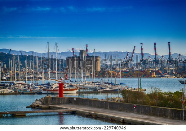 Port La Spezia Liguria Italy Parks Outdoor Stock Image