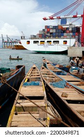 Port Of Lome. Container Terminal.  Togo.  05-30-19