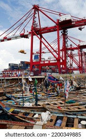 Port Of Lome. Container Terminal.  Togo.  05-30-19