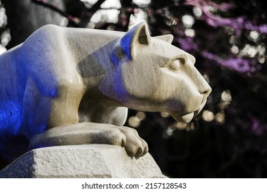 PORT MATILDA, UNITED STATES - Apr 24, 2021: The Nittany Lion Shrine Located At The University Park Campus Of The Pennsylvania State University