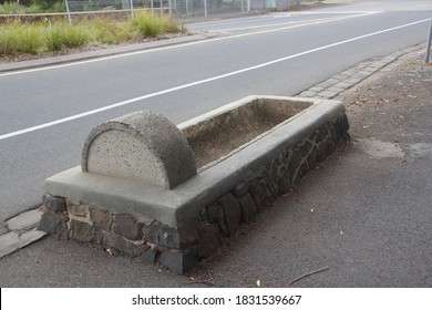 Port Melbourne, Victoria, Australia. October 10, 2020. A Drinking Trough For Horses And Cattle, Early 20th. Century.