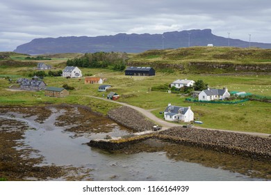 Port Mor is a harbour and settlement on the Isle of Muck in the Inner Hebrides off the West Coast of Scotland - Shutterstock ID 1166164939
