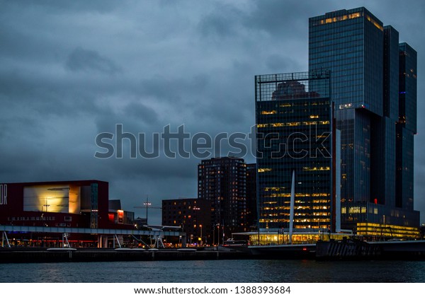 Port of Rotterdam before\
the storm