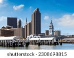 Port of San Francisco and panoramic view of cityscape San Francisco, California, USA