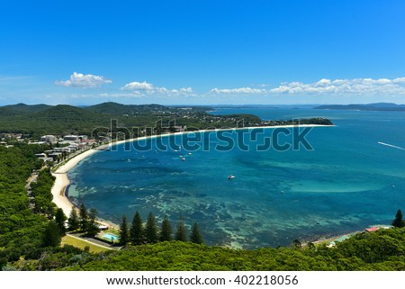 Port Stephens bay, view from Tomaree Head lookout