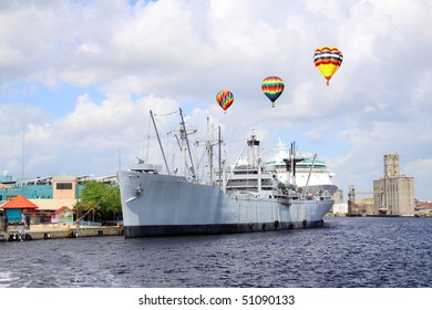 The Port Of Tampa Florida On A Cloudy Day