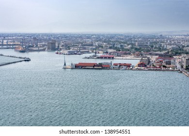 Port Of Thessaloniki, Greece, Aerial View