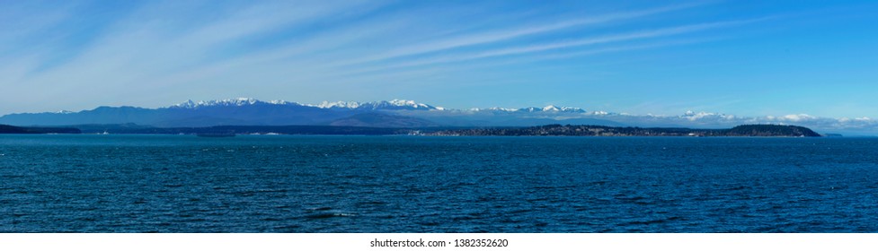 Port Townsend And The Olympic Mountain Range