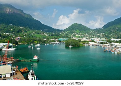 Port Of Victoria, Inner Harbour Located In Seychelles