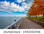 Port Washington Breakwater Light in Wisconsin of USA