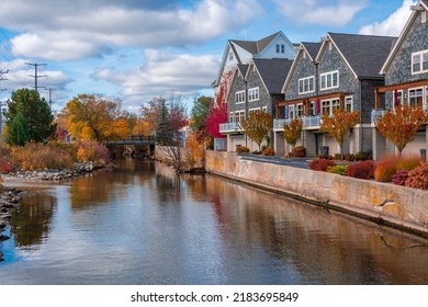 Port Washington Town View In Wisconsin Of USA