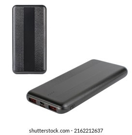 Portable Charger For Phone, Gadget For Phone Tablet, Isolated On White Background