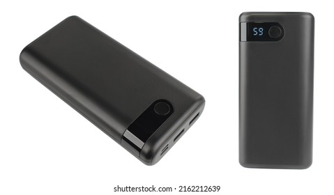 Portable Charger For Phone, Gadget For Phone Tablet, Isolated On White Background