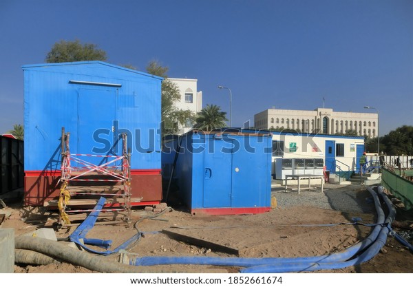 Portable house and office cabins. Labor Camp.\
Porta cabin. small temporary houses. civil construction site\
Building in Oman. Muscat, Oman :\
12-11-2020