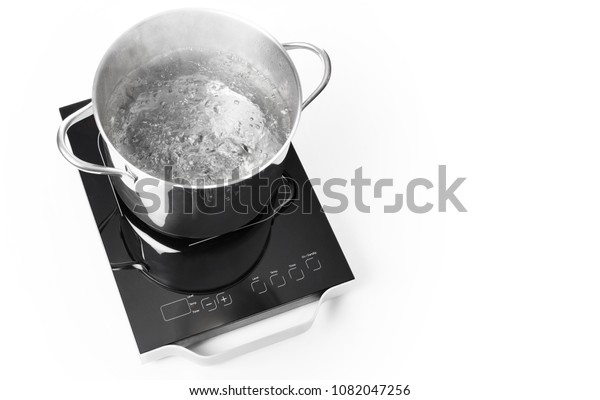 Portable Induction Cooktop Frying Pan On Stock Photo Edit Now