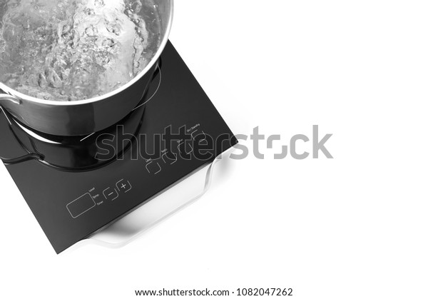 Portable Induction Cooktop Frying Pan On Stock Photo Edit Now