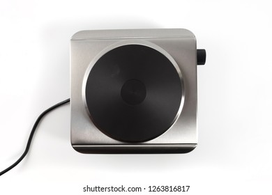 Portable Kitchen Electric Stove On A White Background 