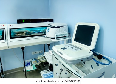 Portable Medical Endoscope In The Dental Clinic