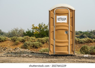 Portable Restroom Set Up In Wilderness Park