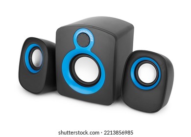 Portable Speaker Isolated On A White Background