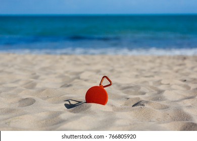 Portable Wireless Speaker On The Beach