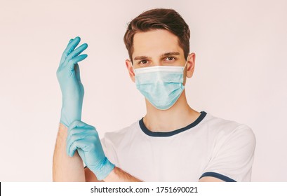 male latex gloves