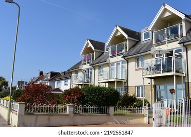 Porthcawl, Bridgend County Borough, Wales UK - 6.17.2022Modern Flats And Apartments Overlooking The Beautiful Newton Beach And Bay.