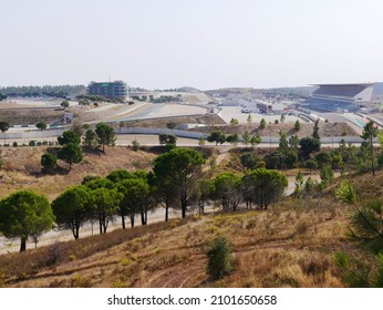 Portimao, Alentejo, Portugal - 10 14 2021 : Algarve International Racing Circuit In Portimao In Portugal