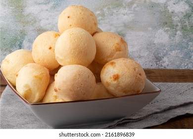 Portion Of Cheese Bread (pão De Queijo) On Bowl