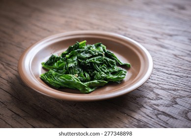 Portion Of Cooked Spinach