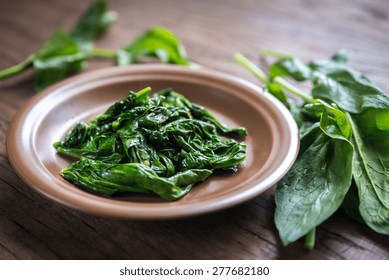 Portion Of Cooked Spinach