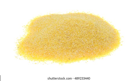 Portion Corn Meal On White Background Stock Photo 489233440 | Shutterstock