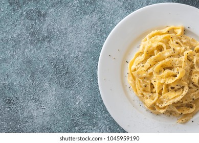 Portion Of Fettuccine Alfredo