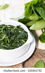 Portion Of Fresh Cooked Spinach