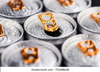 Portion of fresh Energy Drinks  close-up shot; selective focus