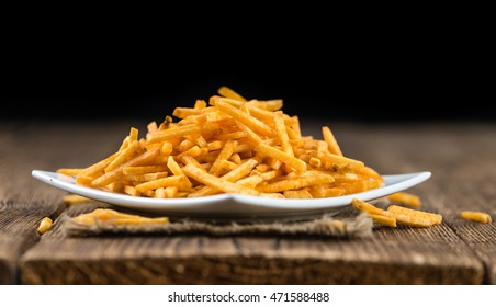 Portion Fried Potato Sticks Closeup Shot Stock Photo 471588488 ...