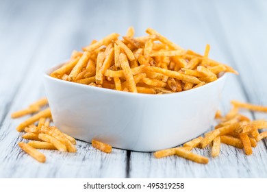 Some Fried Potato Sticks Closeup Shot Stock Photo (Edit Now) 497165584