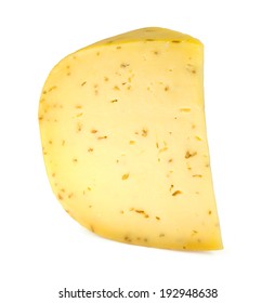 Portion Gouda Cumin Cheese Isolated On Stock Photo 192948638 | Shutterstock