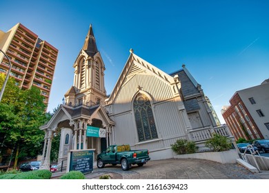 PORTLAND, OR - AUGUST 18, 2017: The Old Church Concert Hall Exterior View