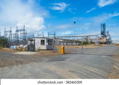 Portland, Australia - January 24, 2016: The Alcoa Aluminium Smelter In Portland Has The Capacity To Produce 345,000 Tons Of Aluminium Per Year.