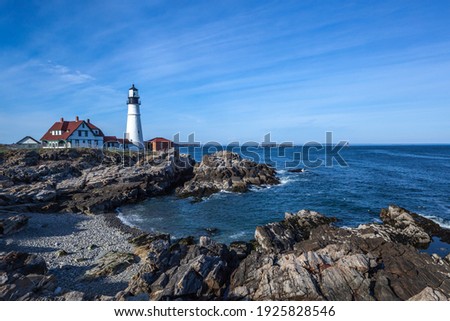 lighthouse Landscape Water