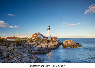 The Portland Head Light in Portland, Maine, USA