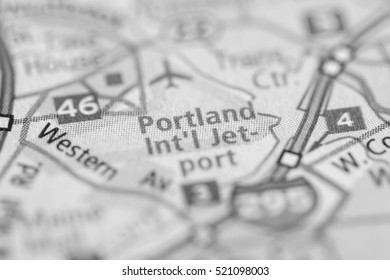 Portland International Jetport. Maine. USA