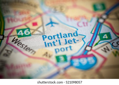 Portland International Jetport. Maine. USA