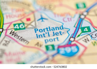 Portland International Jetport. Maine. USA